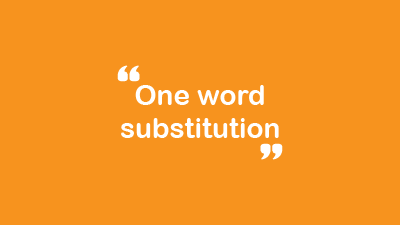 One Word Substitution Quiz